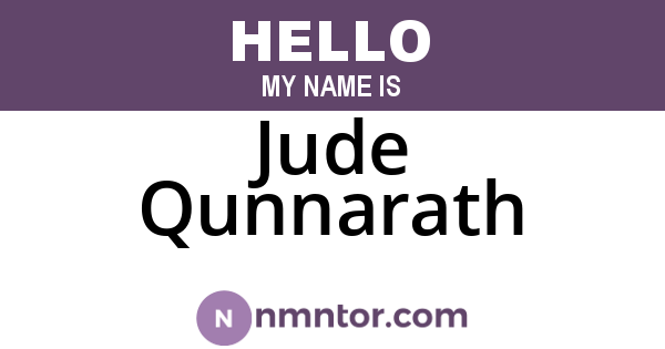 Jude Qunnarath