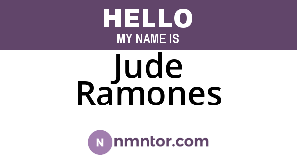Jude Ramones