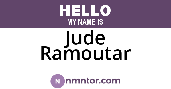 Jude Ramoutar