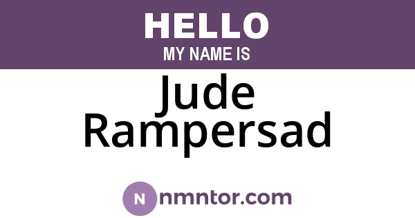 Jude Rampersad
