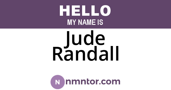 Jude Randall