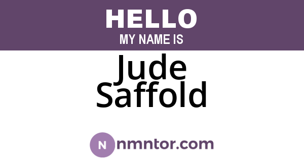 Jude Saffold