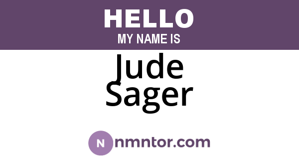 Jude Sager