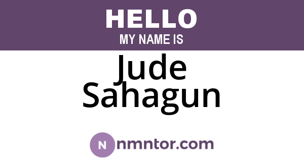 Jude Sahagun