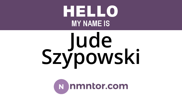 Jude Szypowski