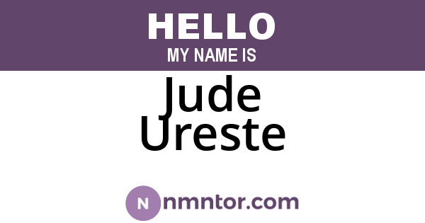 Jude Ureste