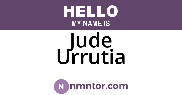 Jude Urrutia