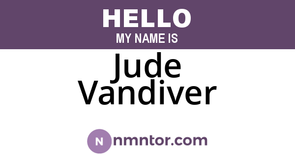 Jude Vandiver