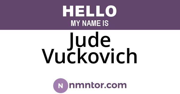 Jude Vuckovich