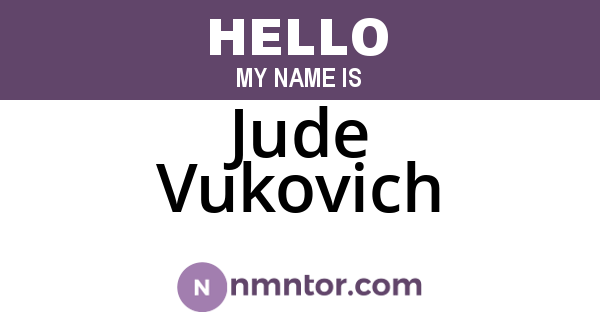 Jude Vukovich