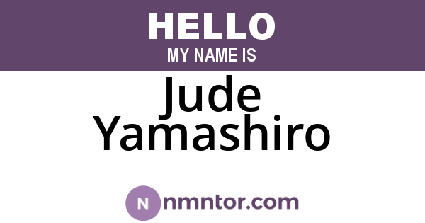 Jude Yamashiro