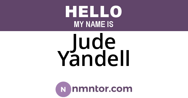 Jude Yandell