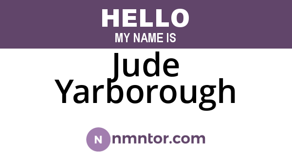 Jude Yarborough