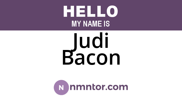 Judi Bacon