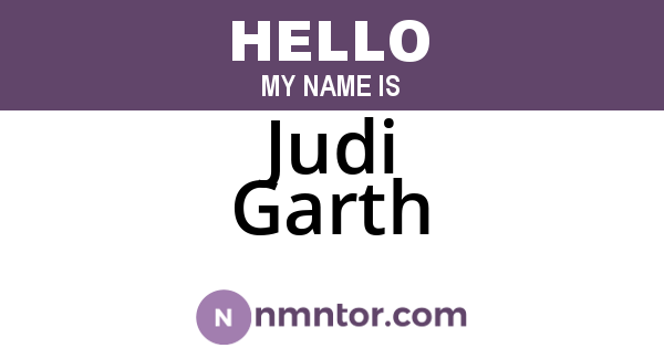 Judi Garth