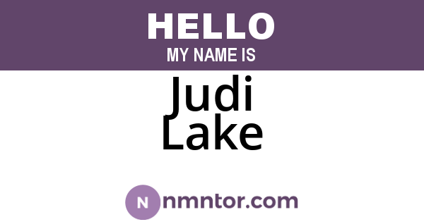 Judi Lake