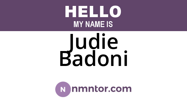 Judie Badoni