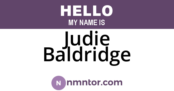 Judie Baldridge