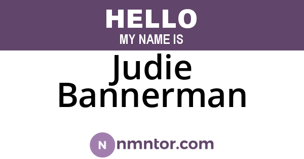 Judie Bannerman