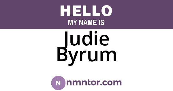 Judie Byrum