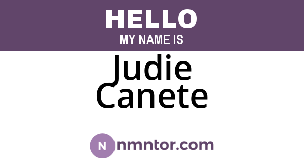 Judie Canete