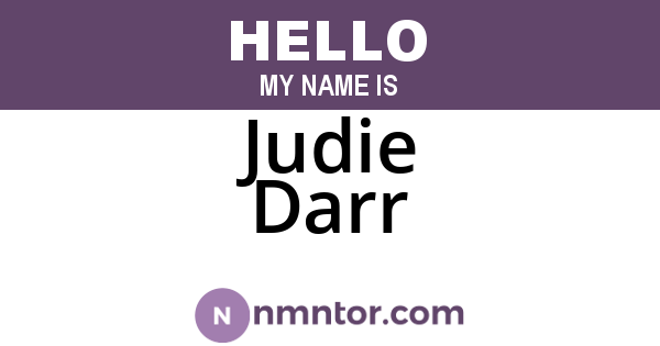 Judie Darr