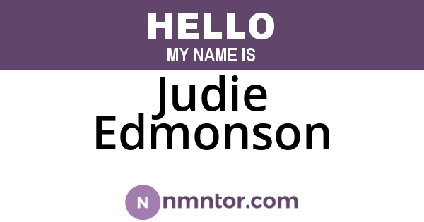 Judie Edmonson