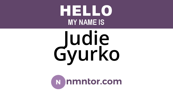 Judie Gyurko