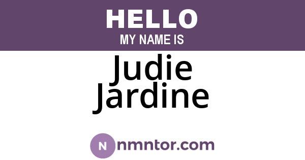 Judie Jardine