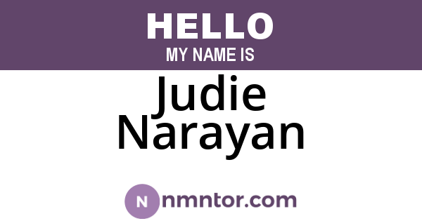 Judie Narayan