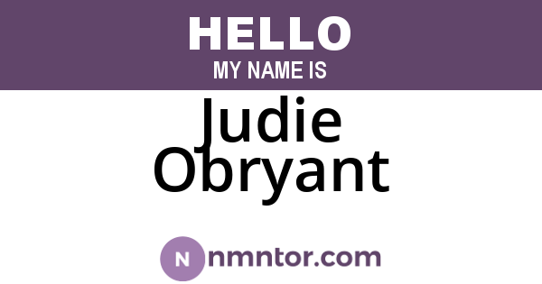 Judie Obryant