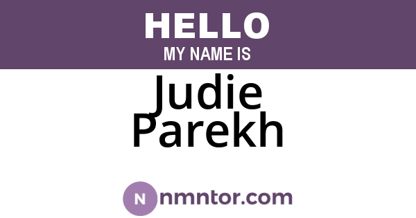 Judie Parekh