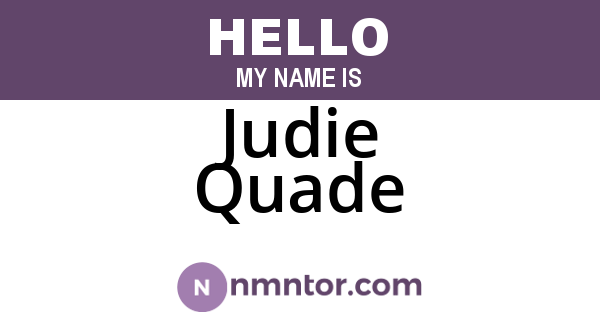 Judie Quade