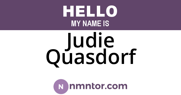 Judie Quasdorf