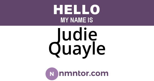 Judie Quayle