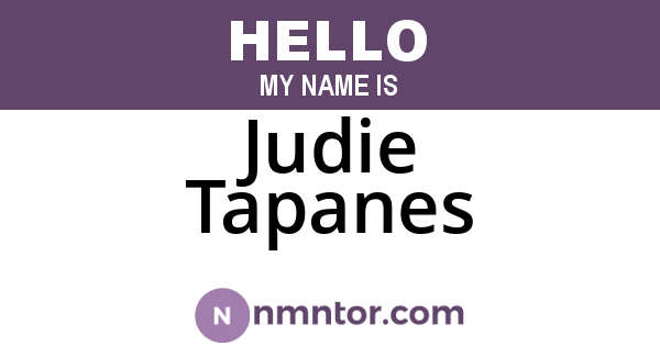 Judie Tapanes