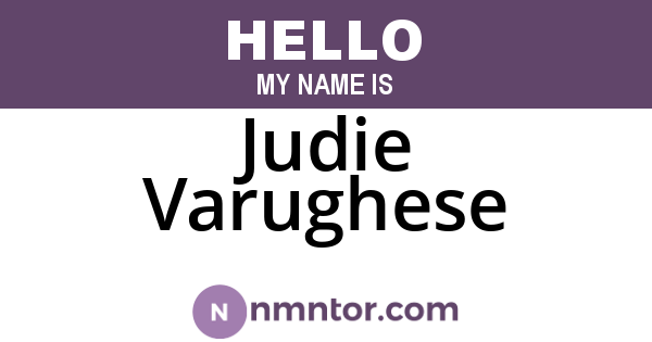 Judie Varughese