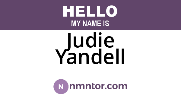 Judie Yandell