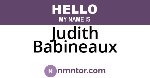 Judith Babineaux