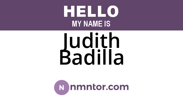 Judith Badilla