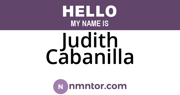 Judith Cabanilla