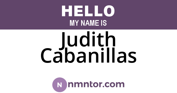 Judith Cabanillas