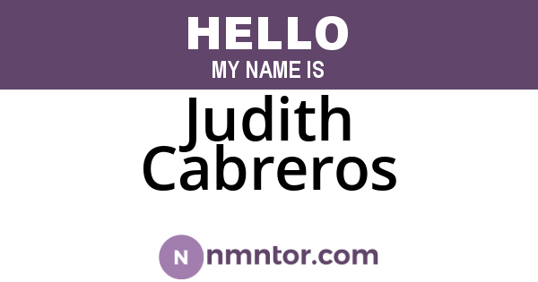 Judith Cabreros