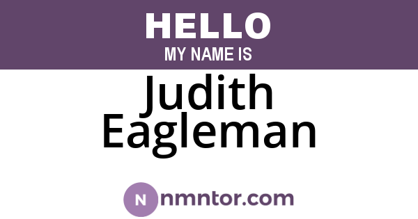 Judith Eagleman