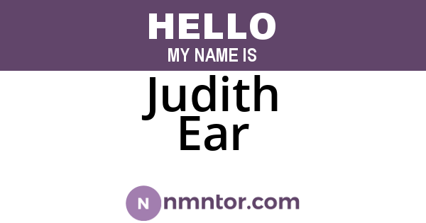 Judith Ear