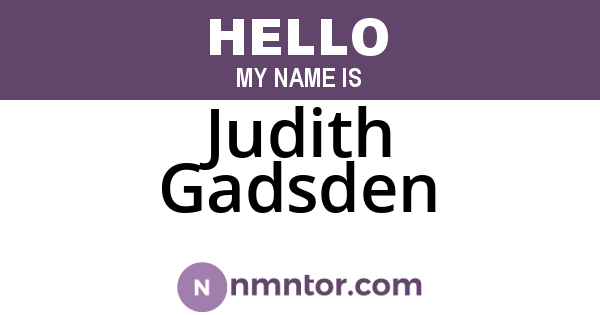 Judith Gadsden