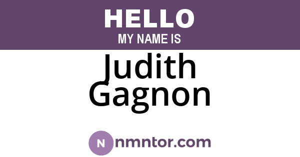 Judith Gagnon