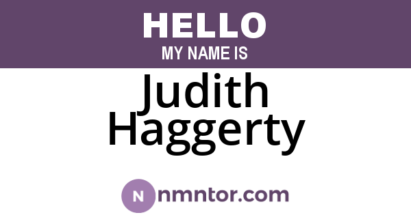 Judith Haggerty