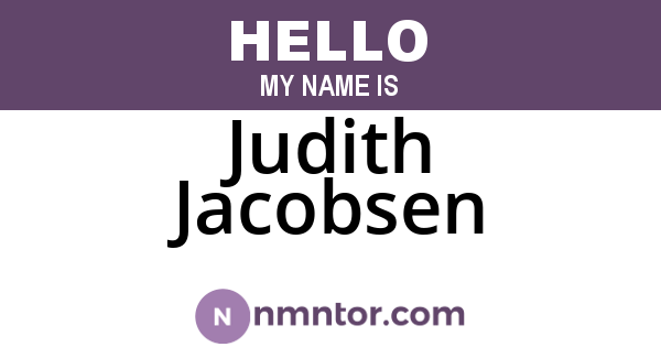 Judith Jacobsen