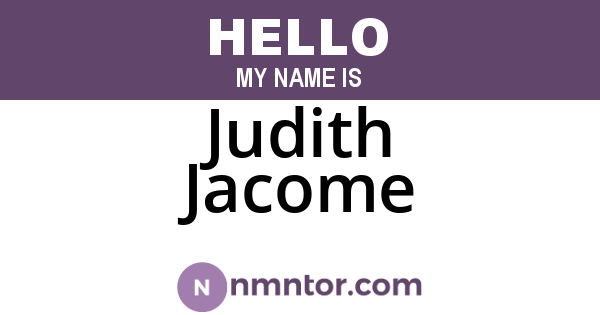 Judith Jacome
